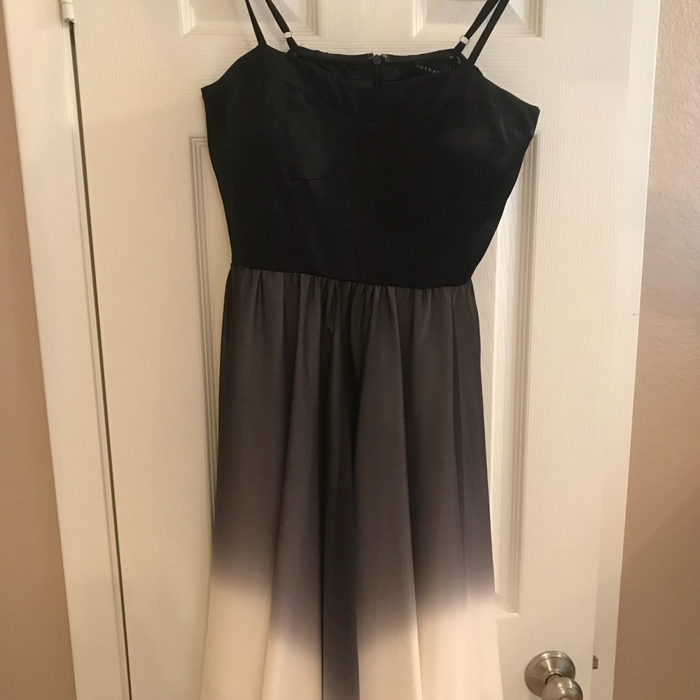 Ombré black cocktail dress